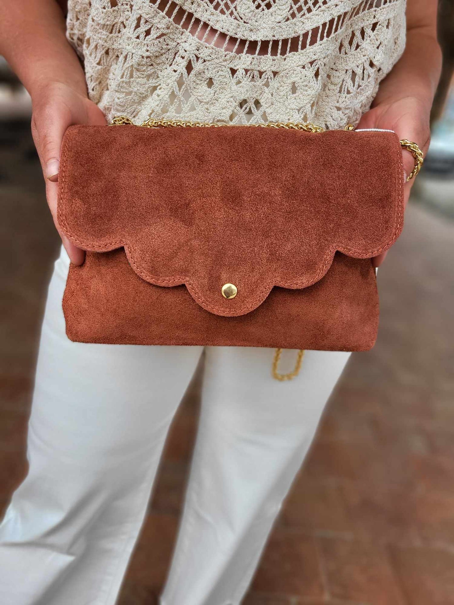 Sac croute de cuir