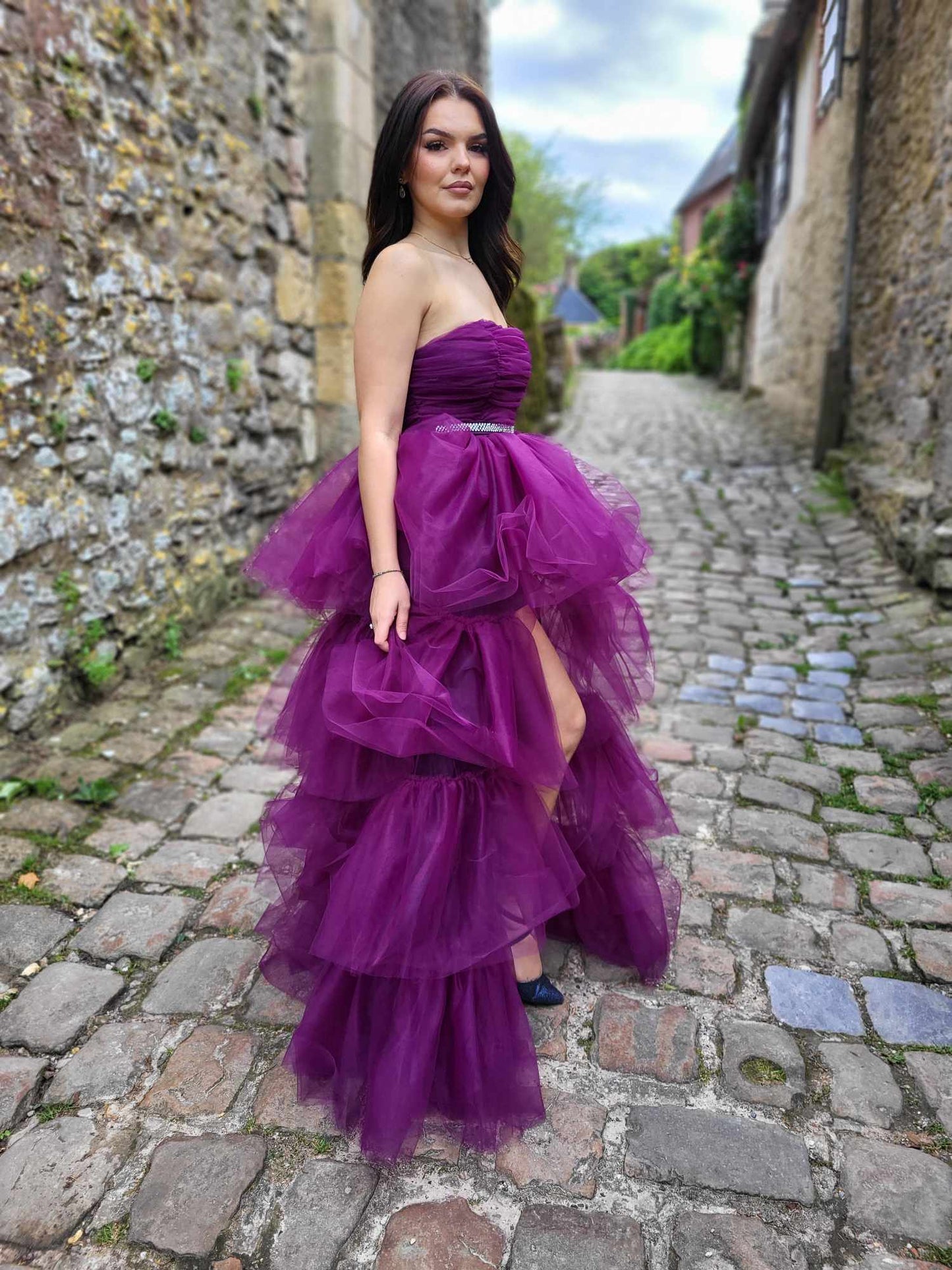 Robe de Gala Aubergine