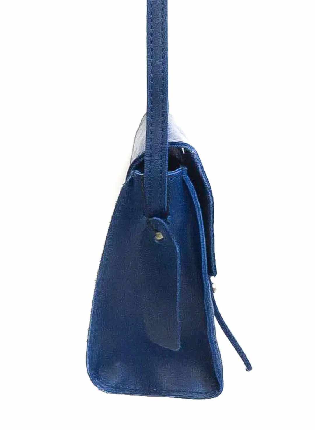 Sac cartable bleu électrique