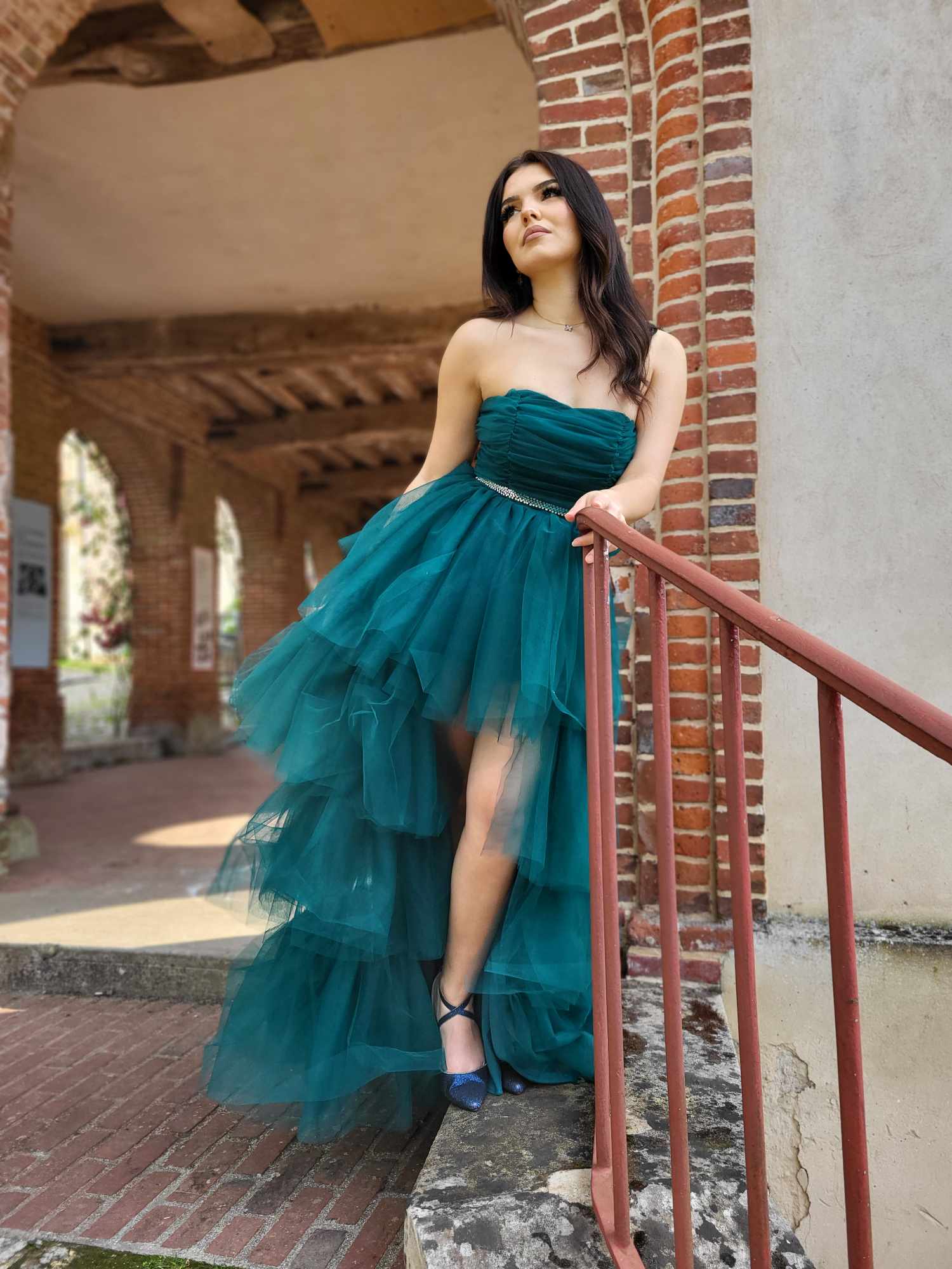 Robe de gala fashion verte