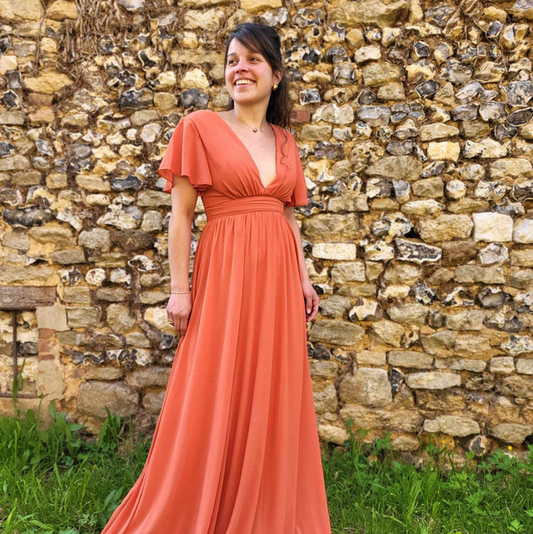 Robe longue Terracotta