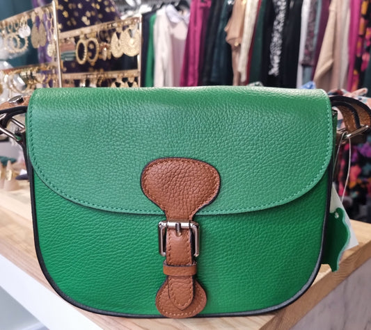 Sac cuir vert brésil